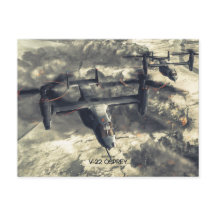 Briefkaart V-22 Osprey