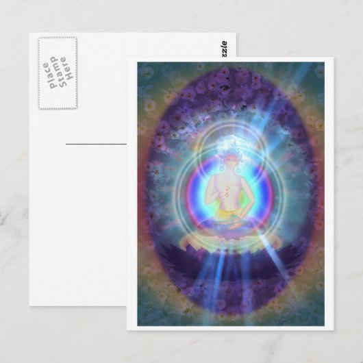 briefkaart "Vajrasattva" (Voorkant / Achterkant)