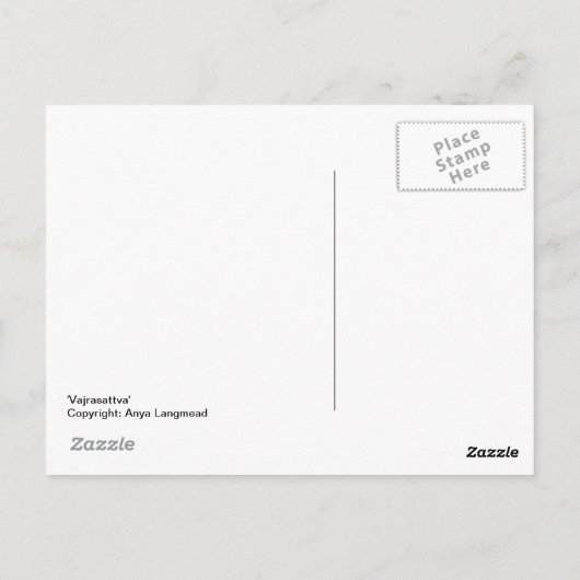 briefkaart "Vajrasattva" (Achterkant)