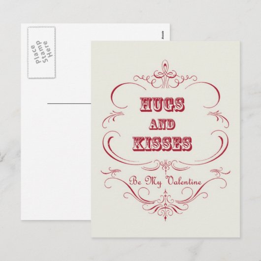 briefkaart  Valentijns (Voorkant / Achterkant)