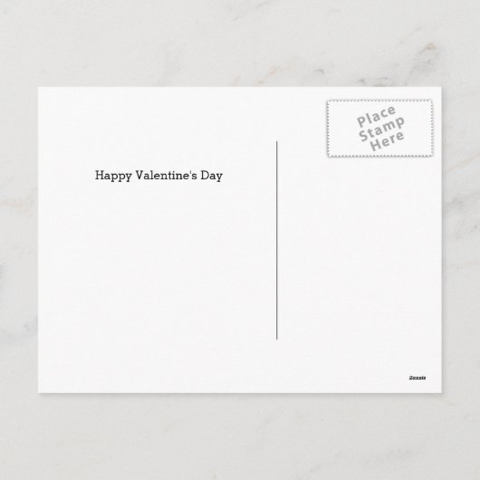 Briefkaart Valentijnsdag van melk en koekjes (Achterkant)