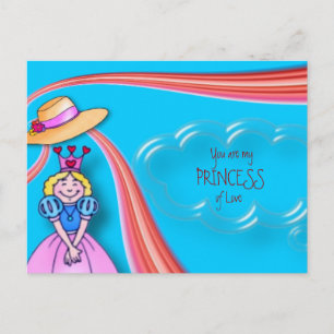 Briefkaart valentijnse Prinses