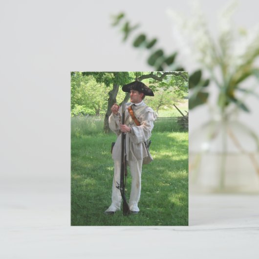 Briefkaart Valley Forge Reenactment (Staand voorkant)