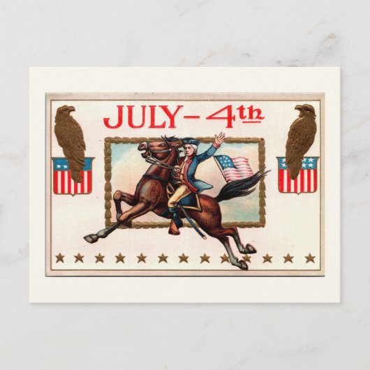 briefkaart van 4 juli, 4 juli (Voorkant)