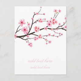 BRIEFKAART VAN AANKONDIGING : SAKURA BLOSSOMS