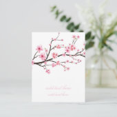 BRIEFKAART VAN AANKONDIGING : SAKURA BLOSSOMS (Staand voorkant)