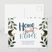 Briefkaart van aankondiging verplaatsen met groen (Voorkant / Achterkant)