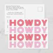 Briefkaart van aanstelling (Voorkant / Achterkant)