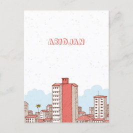 Briefkaart van Abidjan Ivoorkust