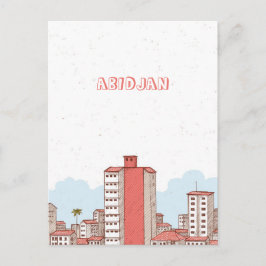 Briefkaart van Abidjan Ivoorkust