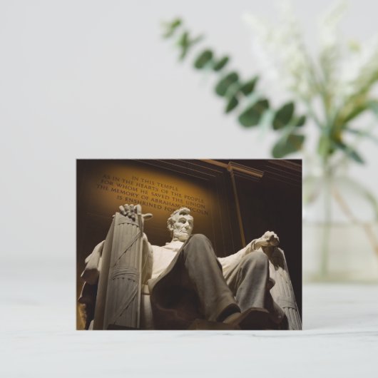 briefkaart van Abraham Lincoln (Staand voorkant)