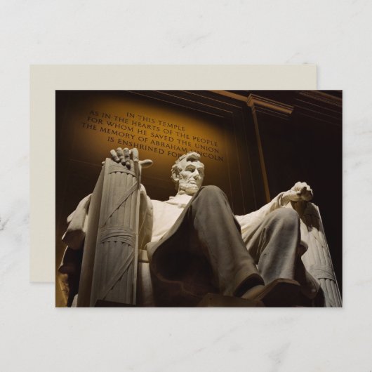 briefkaart van Abraham Lincoln (Voorkant / Achterkant)