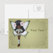 Briefkaart van Afrikaanse prinses Butterfly (Voorkant / Achterkant)
