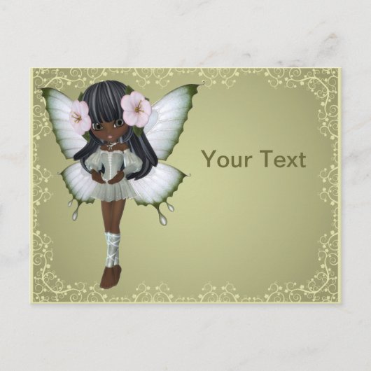 Briefkaart van Afrikaanse prinses Butterfly (Voorkant)