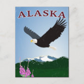 Briefkaart van Alaska-adelaars (Voorkant)