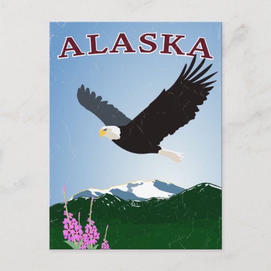 Briefkaart van Alaska-adelaars (Voorkant)
