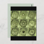 briefkaart van alchemistische symbolen (Voorkant / Achterkant)