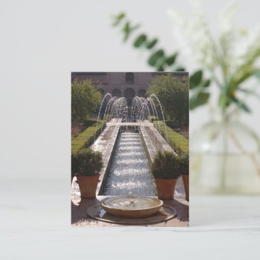 Briefkaart van Alhambra Fountain (Staand voorkant)