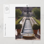 Briefkaart van Alhambra Fountain (Voorkant / Achterkant)