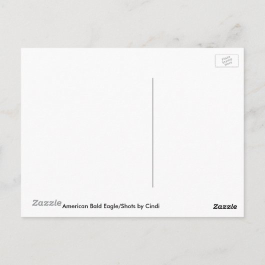 Briefkaart van American Bald Eagle III (Achterkant)