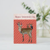 BRIEFKAART VAN ANTELOPE & ANTLER OWLS VALENTIJNS (Staand voorkant)