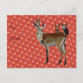 BRIEFKAART VAN ANTELOPE & ANTLER OWLS VALENTIJNS (Achterkant)