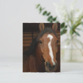 Briefkaart van Arabische paarden (Staand voorkant)