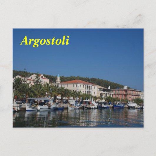 Briefkaart van Argostoli (Voorkant)