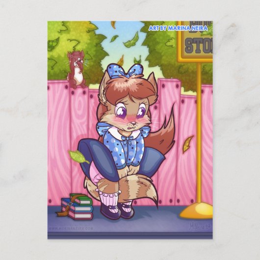 Briefkaart van Arisu's Windy Day (Voorkant)