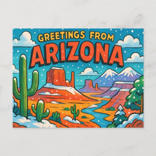 BRIEFKAART VAN ARIZONA (Voorkant)