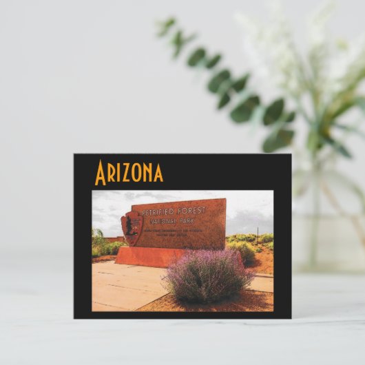 Briefkaart van Arizona (Petrified Forest) (Staand voorkant)