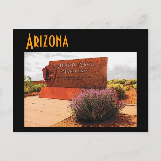 Briefkaart van Arizona (Petrified Forest) (Voorkant)
