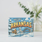 BRIEFKAART VAN ARKANSAS (Staand voorkant)