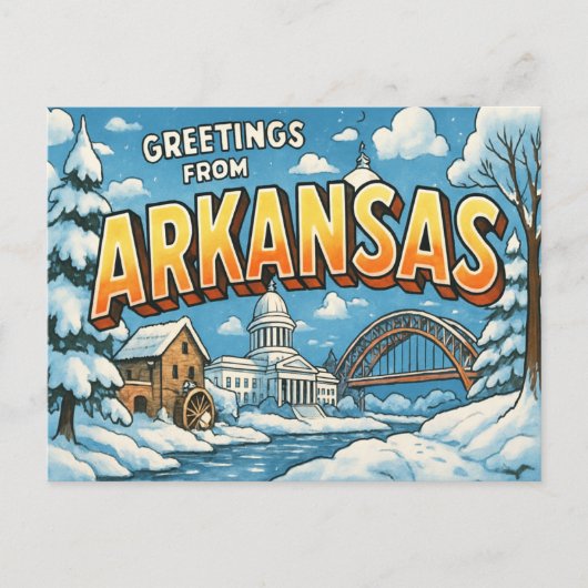 BRIEFKAART VAN ARKANSAS (Voorkant)