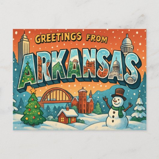 BRIEFKAART VAN ARKANSAS (Voorkant)