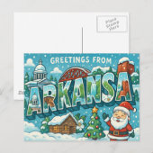 BRIEFKAART VAN ARKANSAS (Voorkant / Achterkant)
