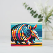 Briefkaart van Armadillo (Staand voorkant)