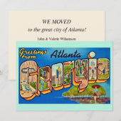  Briefkaart van Atlanta (Voorkant / Achterkant)
