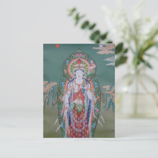 Briefkaart van Avalokiteshvara (Staand voorkant)