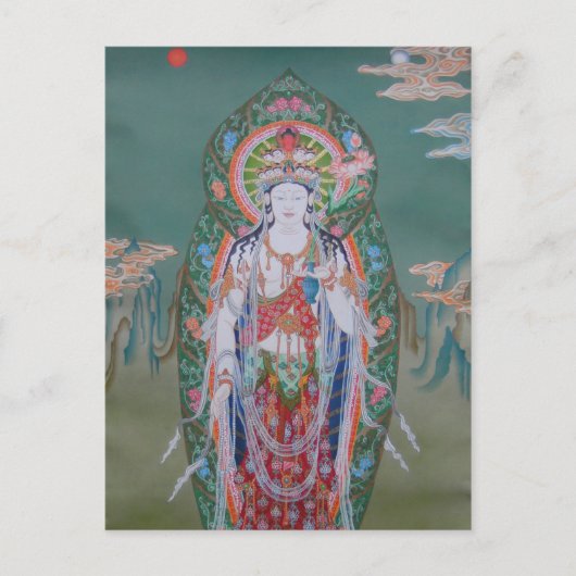 Briefkaart van Avalokiteshvara (Voorkant)