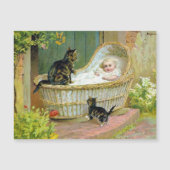 briefkaart van baby, katten en katten (Voorkant)