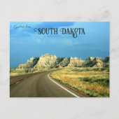 Briefkaart van Badlands South Dakota (Voorkant)