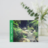 Briefkaart van Bali-Indonesië (Staand voorkant)