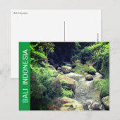 Briefkaart van Bali-Indonesië (Voorkant / Achterkant)