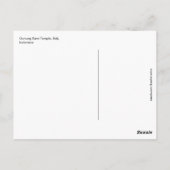 Briefkaart van Bali-Indonesië (Achterkant)