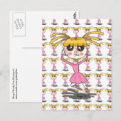 Briefkaart van Ballerina (Voorkant / Achterkant)