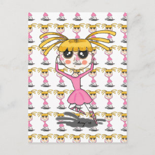 Briefkaart van Ballerina