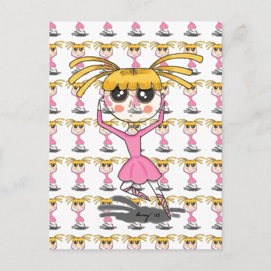 Briefkaart van Ballerina (Voorkant)