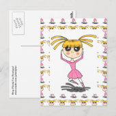 Briefkaart van Ballerina (Voorkant / Achterkant)