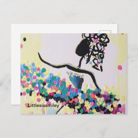 Briefkaart van Ballerina (Voorkant / Achterkant)